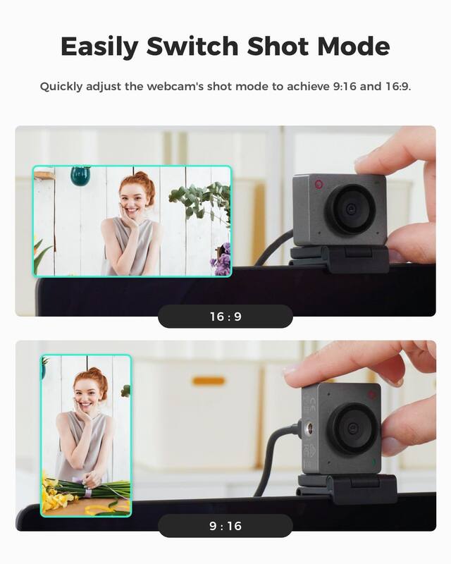 Webcam OBSBOT Meet SE 1080P 100FPS AI Framing Space Grey - Câmera